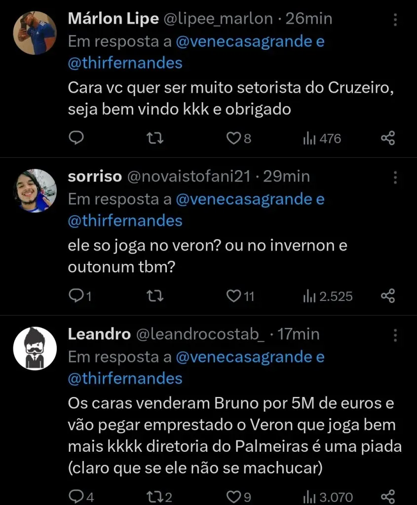 Repercussão via Twitter