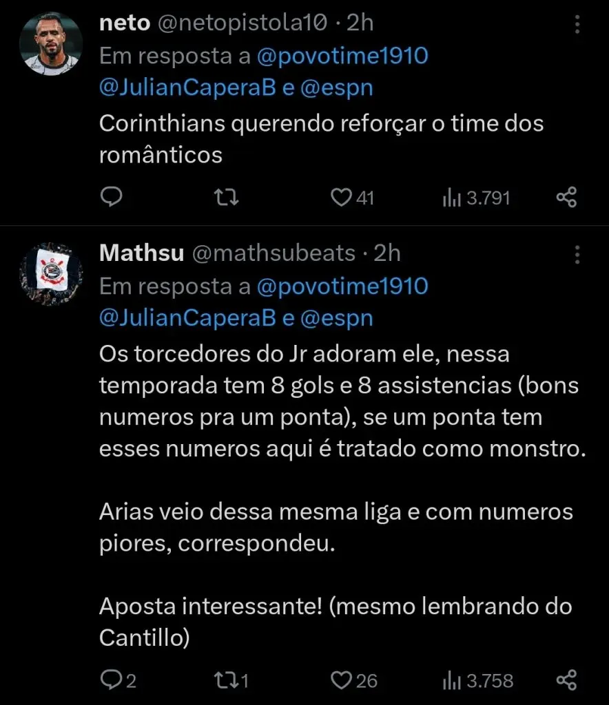 Repercussão via Twitter