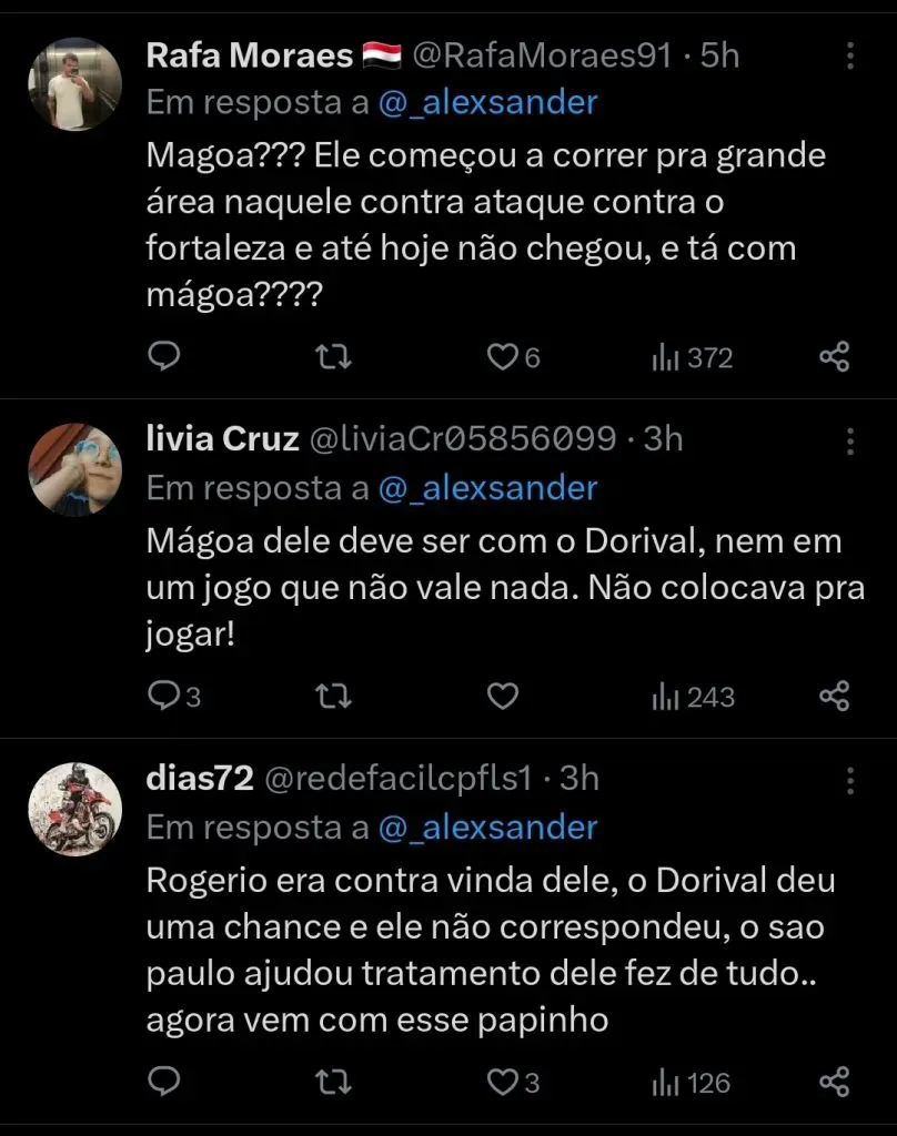 Repercussão via Twitter