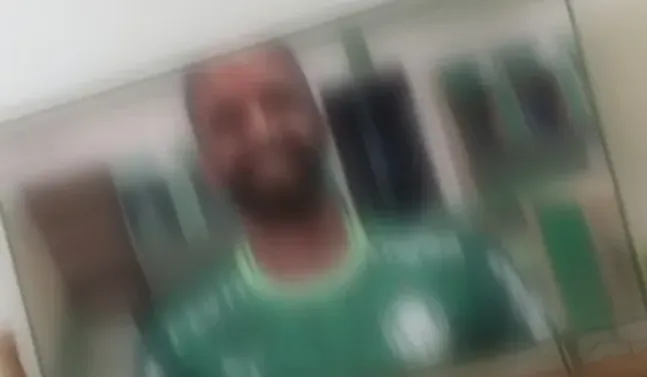 Print do momento do anúncio vazado de Caio Alexandre na TV Palmeiras. (Foto: Planeta do Palmeiras)