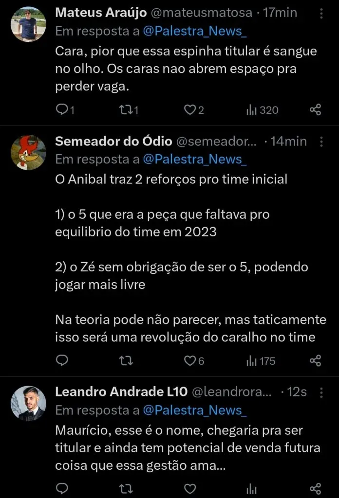 Repercussão via Twitter