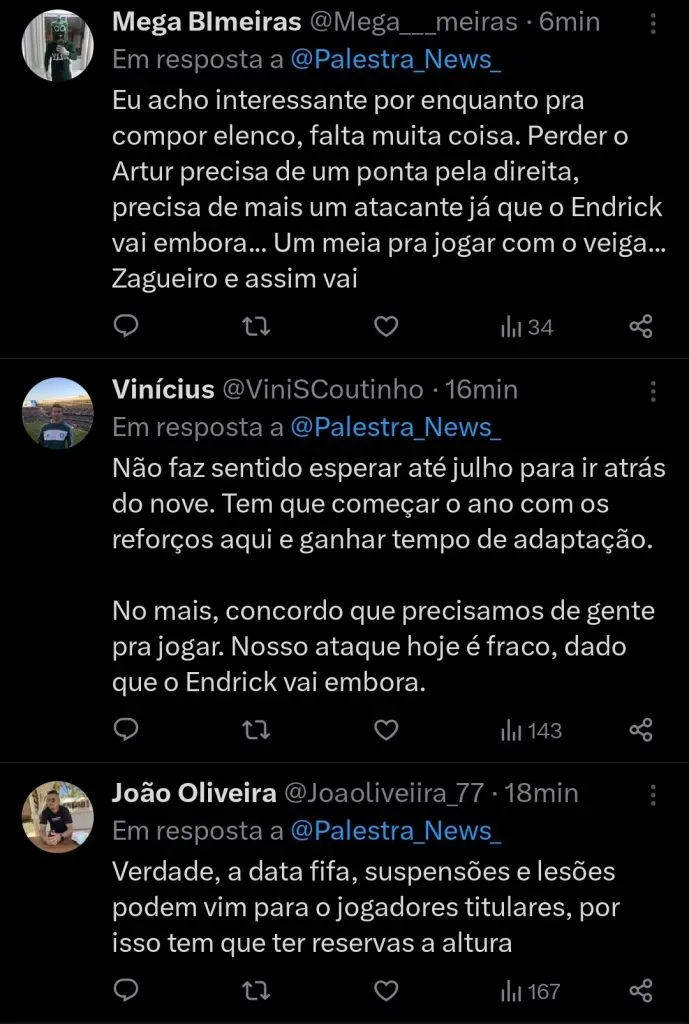 Repercussão via Twitter