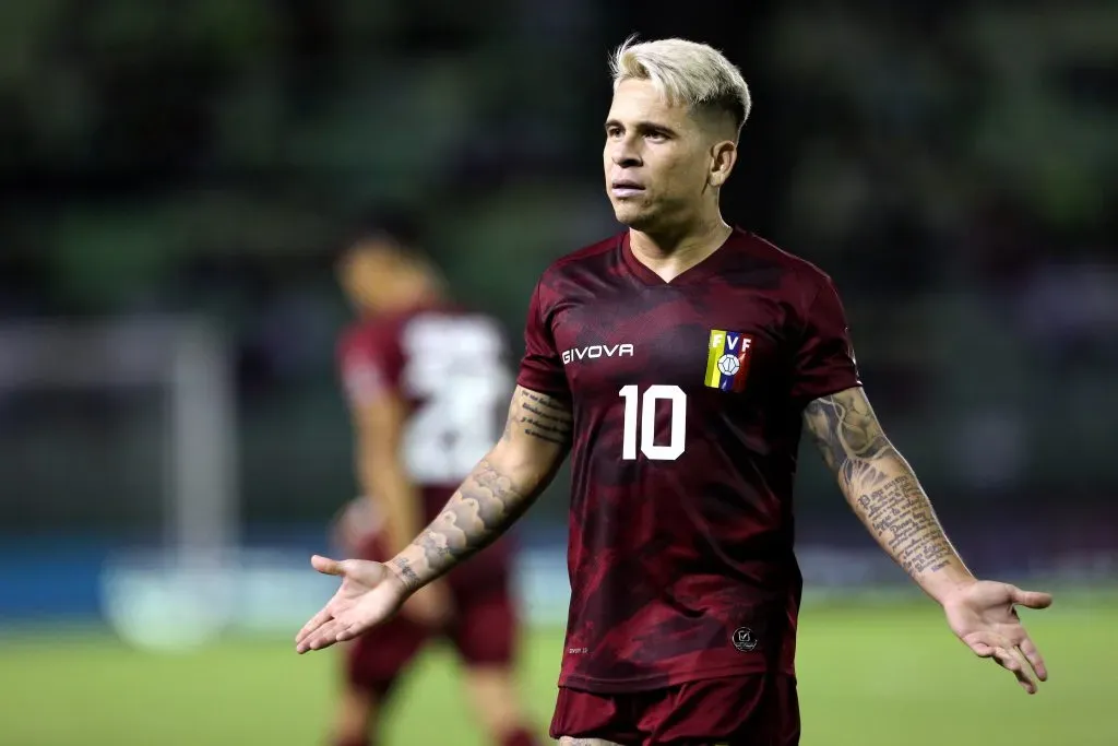 Soteldo: venezuelano está próximo do Grêmio (Foto: Edilzon Gamez/Getty Images)