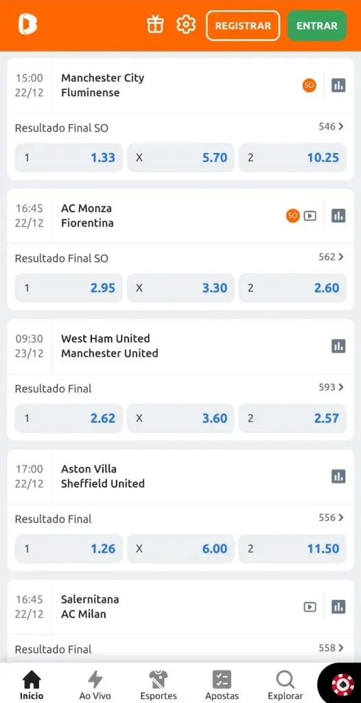 aplicativo da Betano apostas