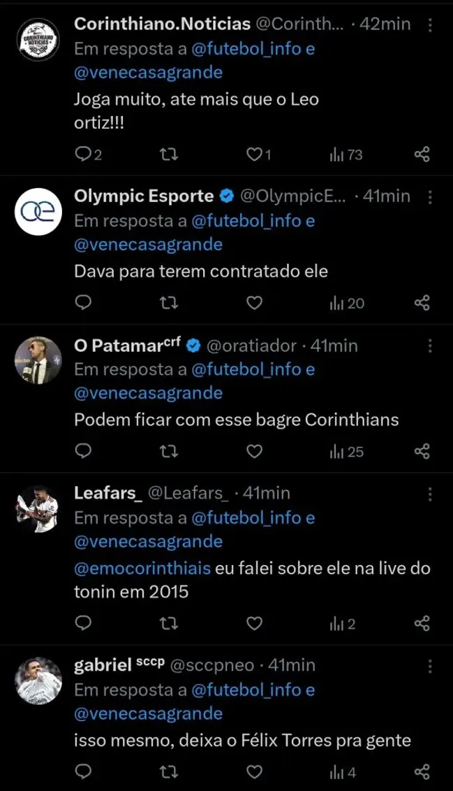 Repercussão via Twitter