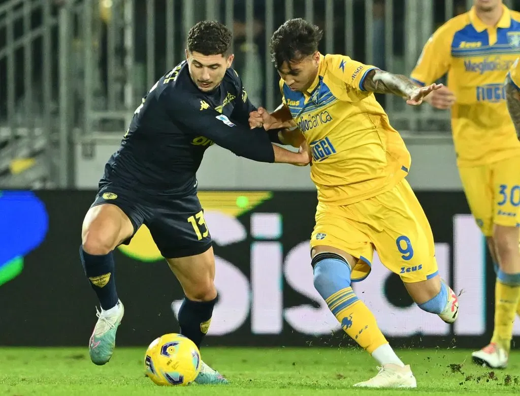 Kaio Jorge disputando bola. (Photo by Giuseppe Bellini/Getty Images)