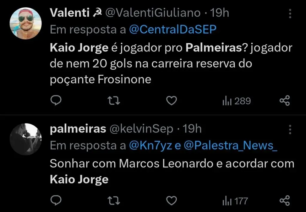 Repercussão via Twitter