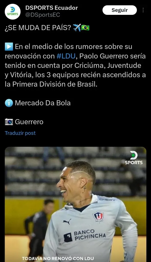 Repercussão via Twitter