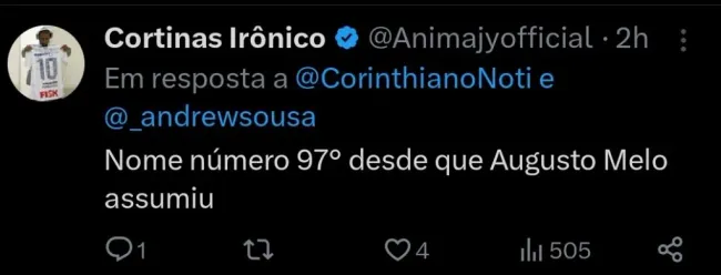 Repercussão via Twitter