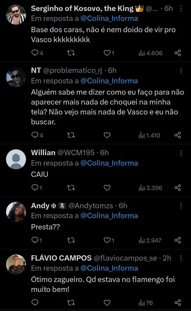 Repercussão via Twitter