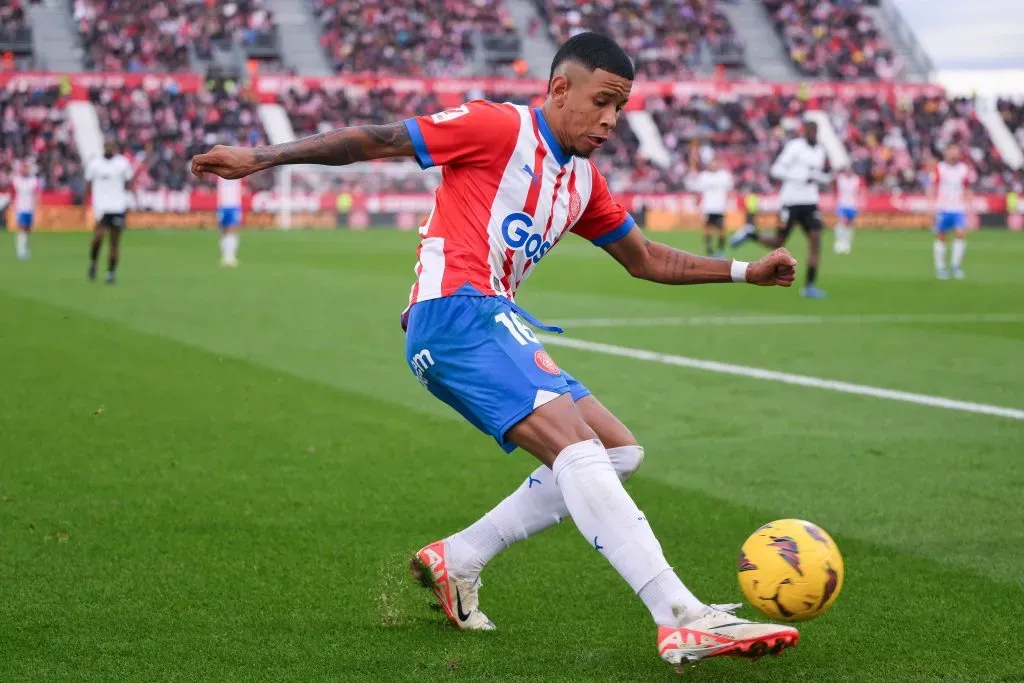 Savinho Moreira of Girona (Photo by David Ramos/Getty Images)