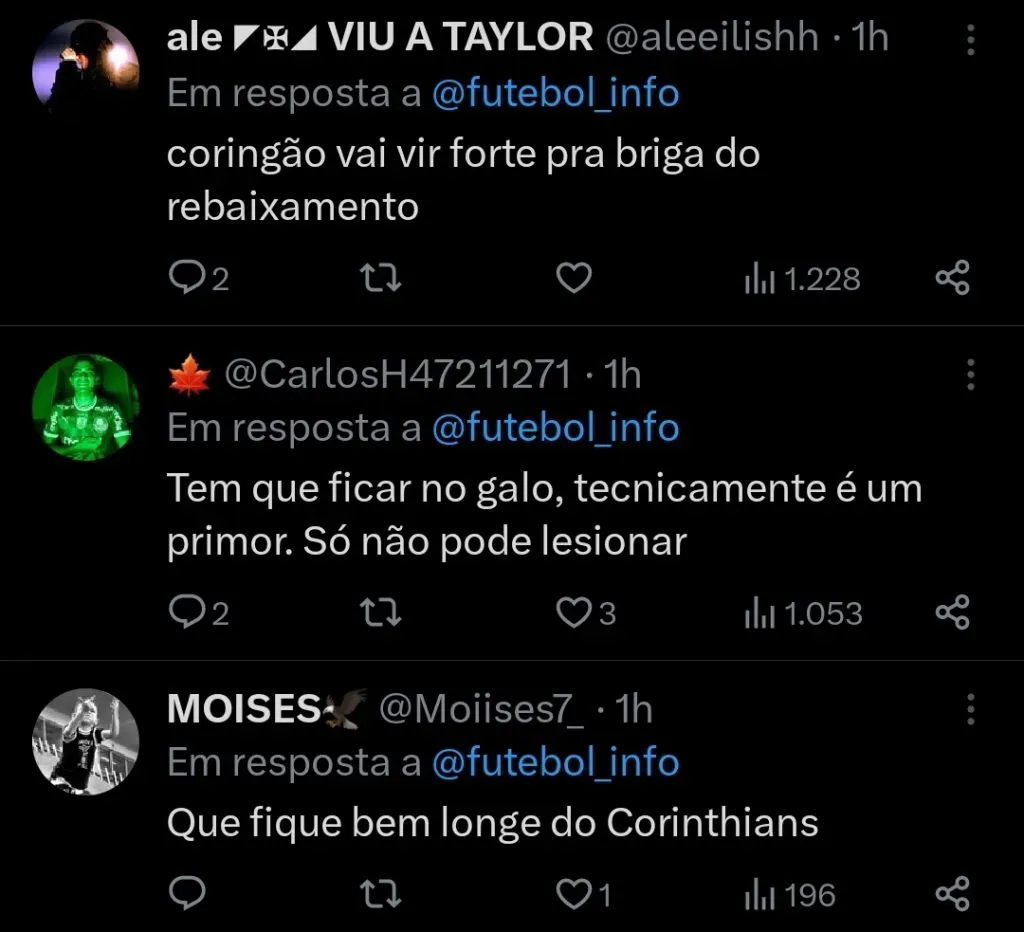 Repercussão via Twitter