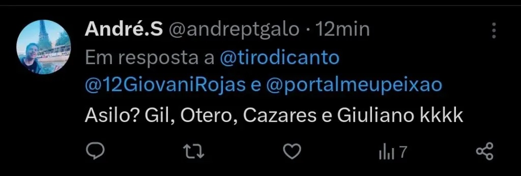 Repercussão via Twitter