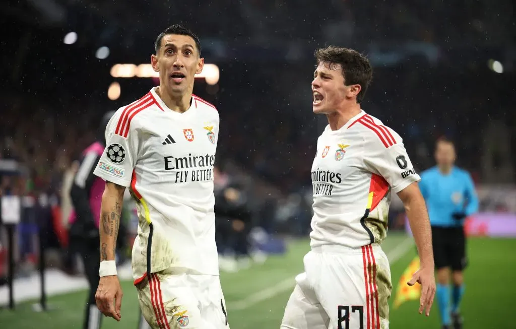 Di Maria em ação pelo Benfica. (Photo by Adam Pretty/Getty Images)