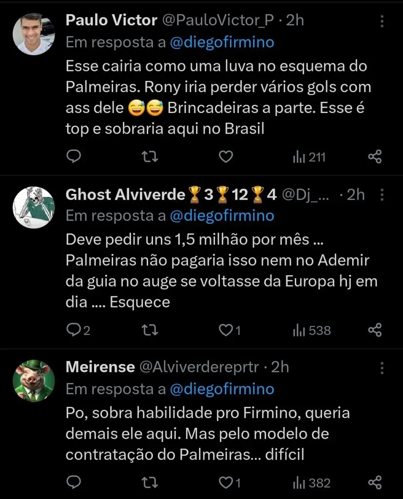 Repercussão via Twitter