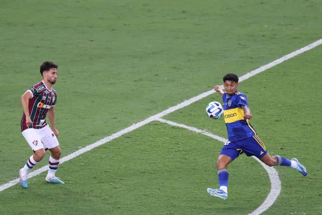 Cristian Medina na final da Libertadores entre Fluminense x Boca Juniors. Foto: Lucas Figueiredo/Getty Images
