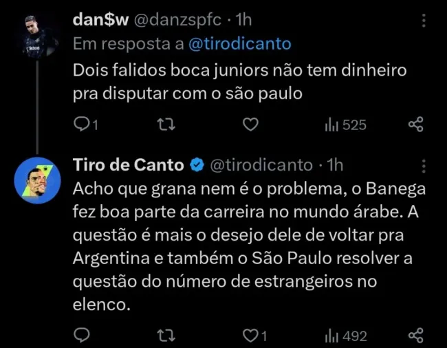 Repercussão via Twitter