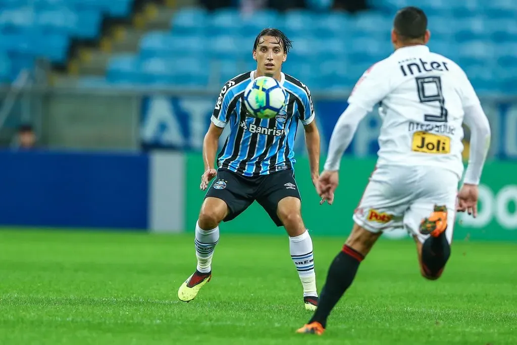 PORTO ALEGRE, BRASIL – JULHO 26: Pedro Geromel, do Grêmio. (Foto: Lucas Uebel/Getty Images)