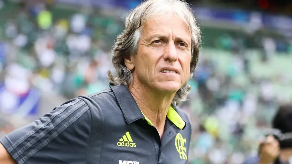 Jorge Jesus em tempos de Flamengo. (Photo by Alexandre Schneider/Getty Images)
