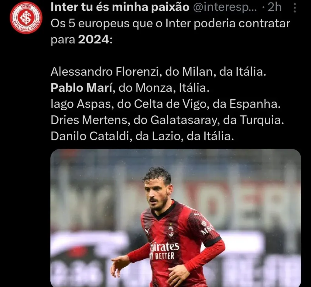 Repercussão via Twitter