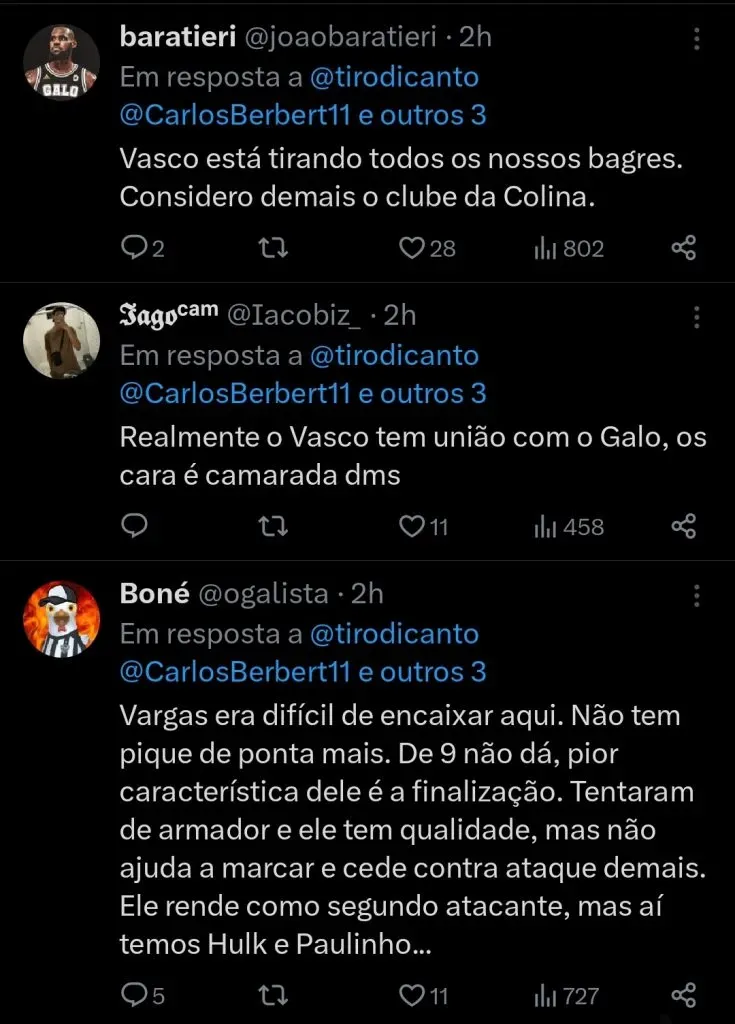 Repercussão via Twitter