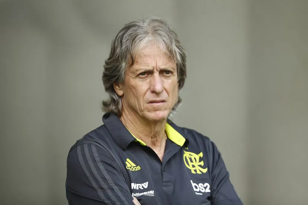 Jorge Jesus fez história no Flamengo. (Photo by Wagner Meier/Getty Images)