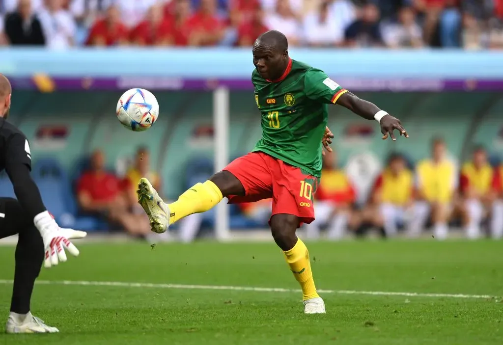 Aboubakar marcando um belo gol (Photo by Stu Forster/Getty Images)