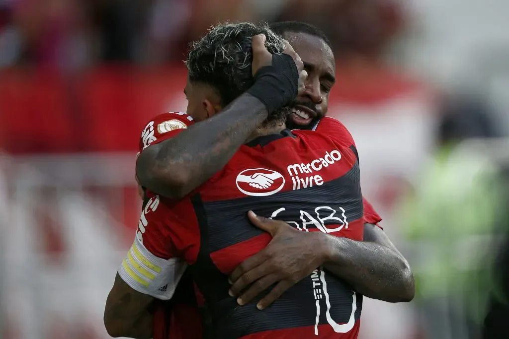 Gabigol e Gerson. (Photo by Wagner Meier/Getty Images)