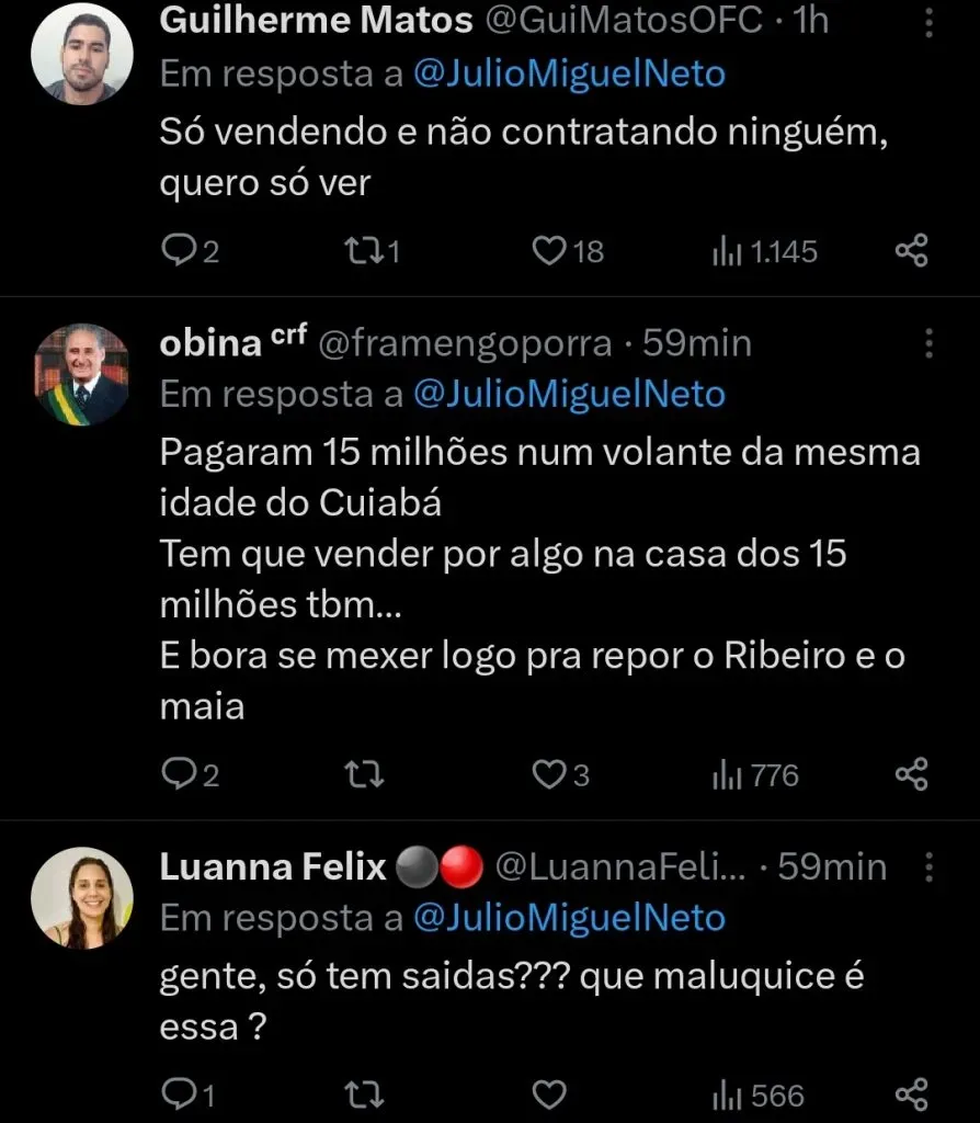 Repercussão via Twitter