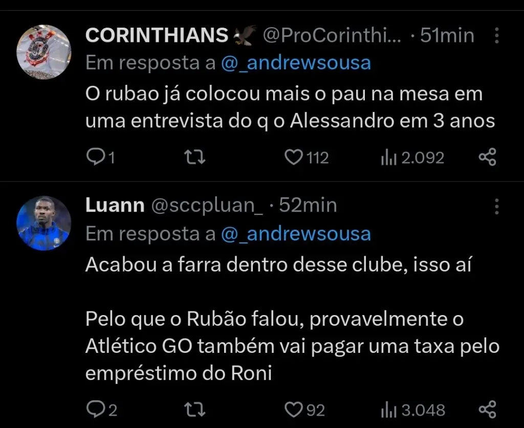 Repercussão via Twitter