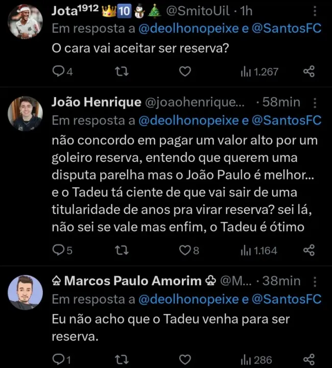 Repercussão via Twitter