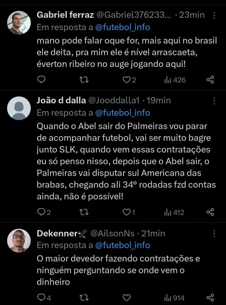 Repercussão via Twitter