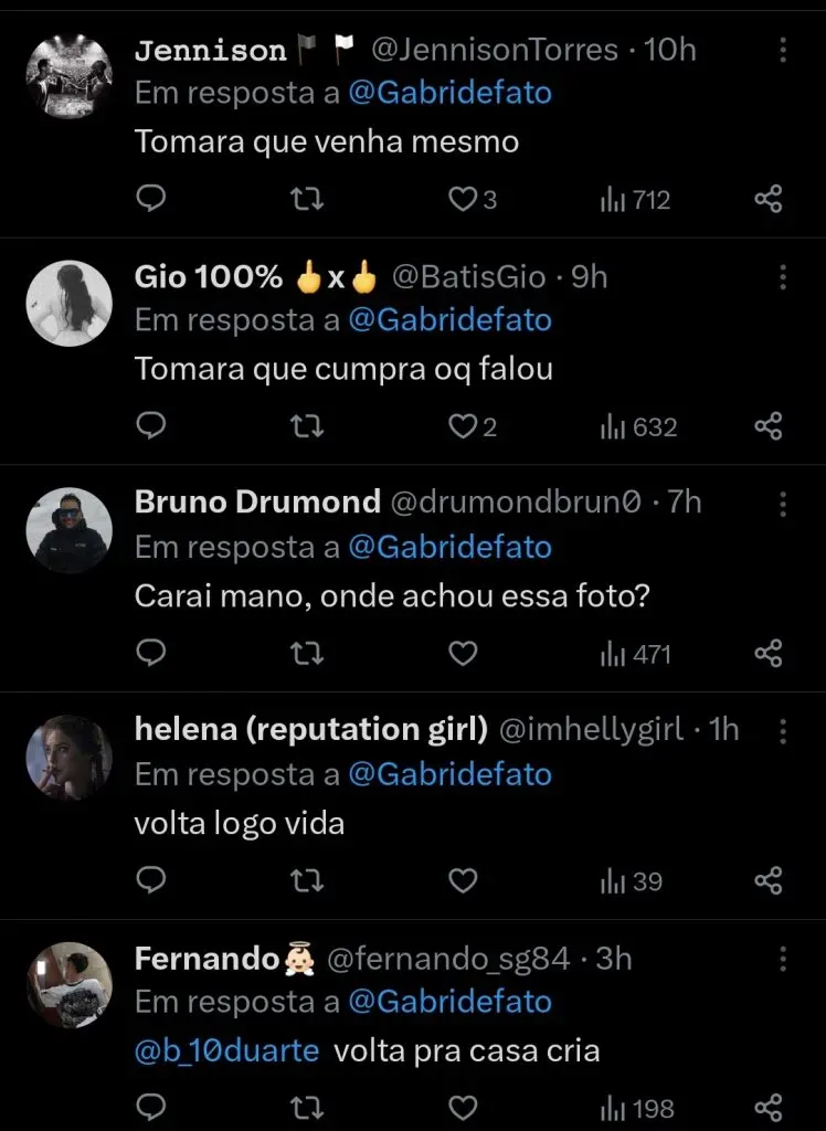 Repercussão via Twitter