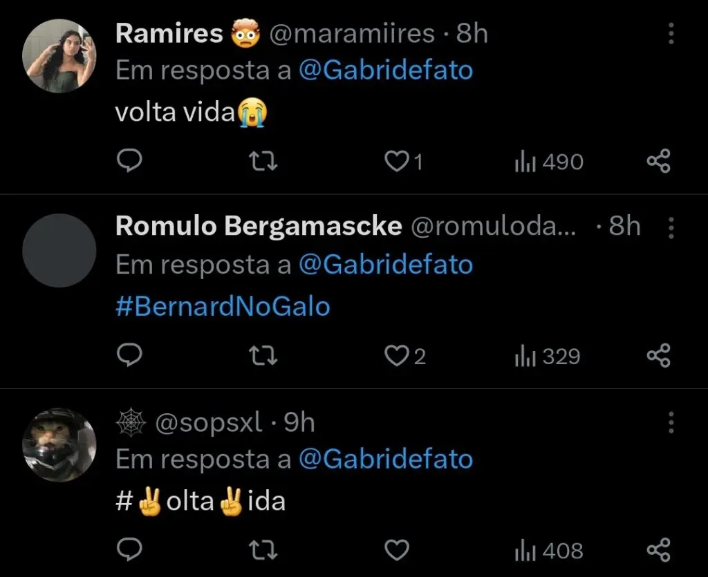 Repercussão via Twitter