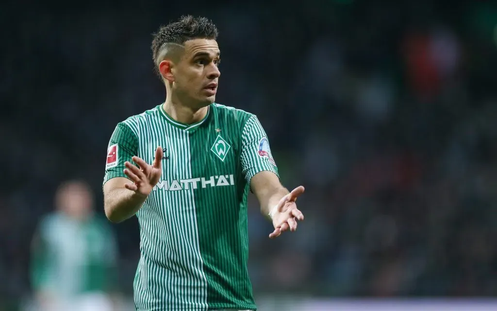 Borré em ação pelo Bremen (Photo by Selim Sudheimer/Getty Images)