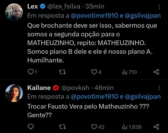 Repercussão via Twitter