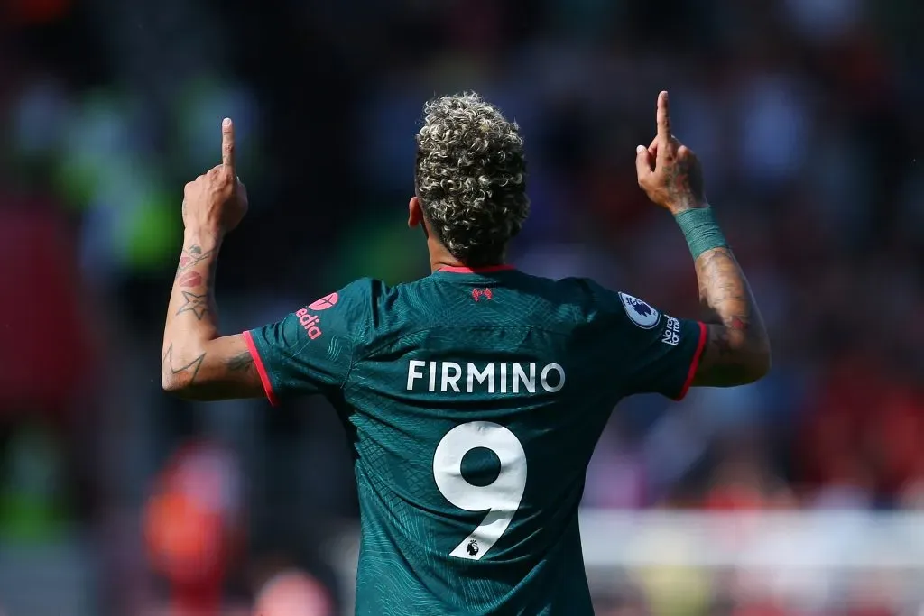 Firmino pelo Liverpool em 2023. (Photo by Charlie Crowhurst/Getty Images)