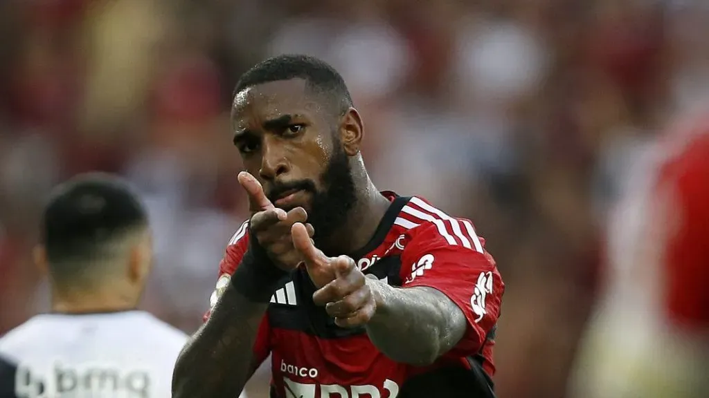 Gerson pelo Flamengo. (Photo by Wagner Meier/Getty Images)