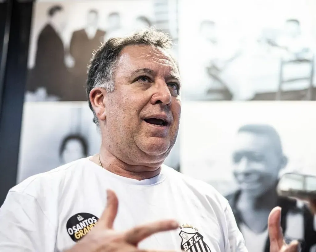 Marcelo Teixeira: presidente do Santos barrou negócio (Foto: Raul Baretta/Santos FC/Divulgação)