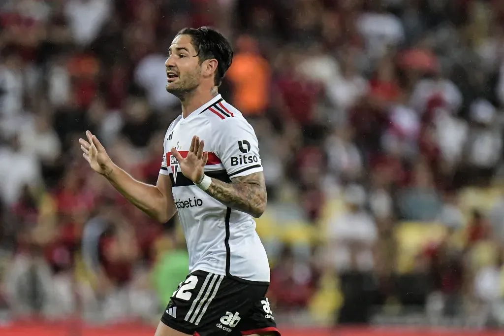 Alexandre Pato em ação pelo São Paulo. Foto: Thiago Ribeiro/AGIF