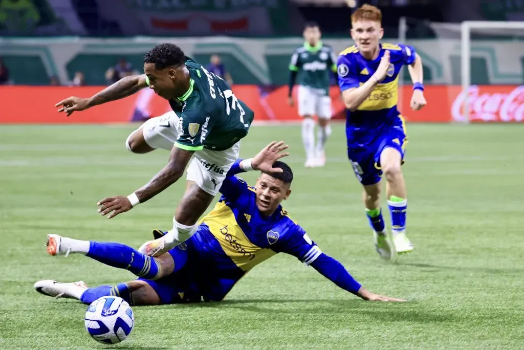 Kevin durante jogo da Libertadores entre Palmeiras x Boca Juniors. Foto: Marcello Zambrana/AGIF