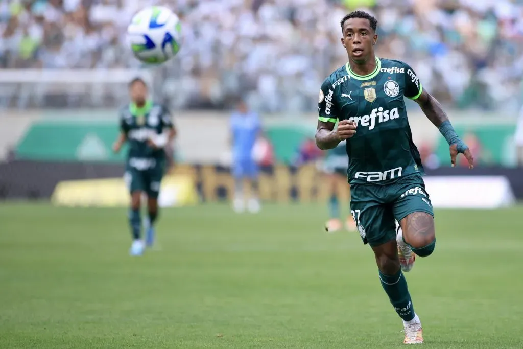 Kevin no clássico Palmeiras x Santos, na Arena Barueri. Foto: Marcello Zambrana/AGIF