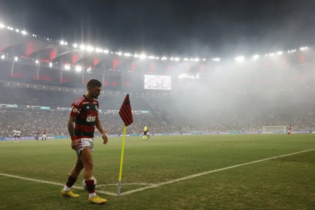 Atacante no duelo diante do Fluminense (Photo by Wagner Meier/Getty Images)