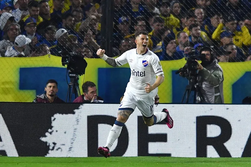 Atacante ao marcar diante do Boca Juniors (Photo by Marcelo Endelli/Getty Images)