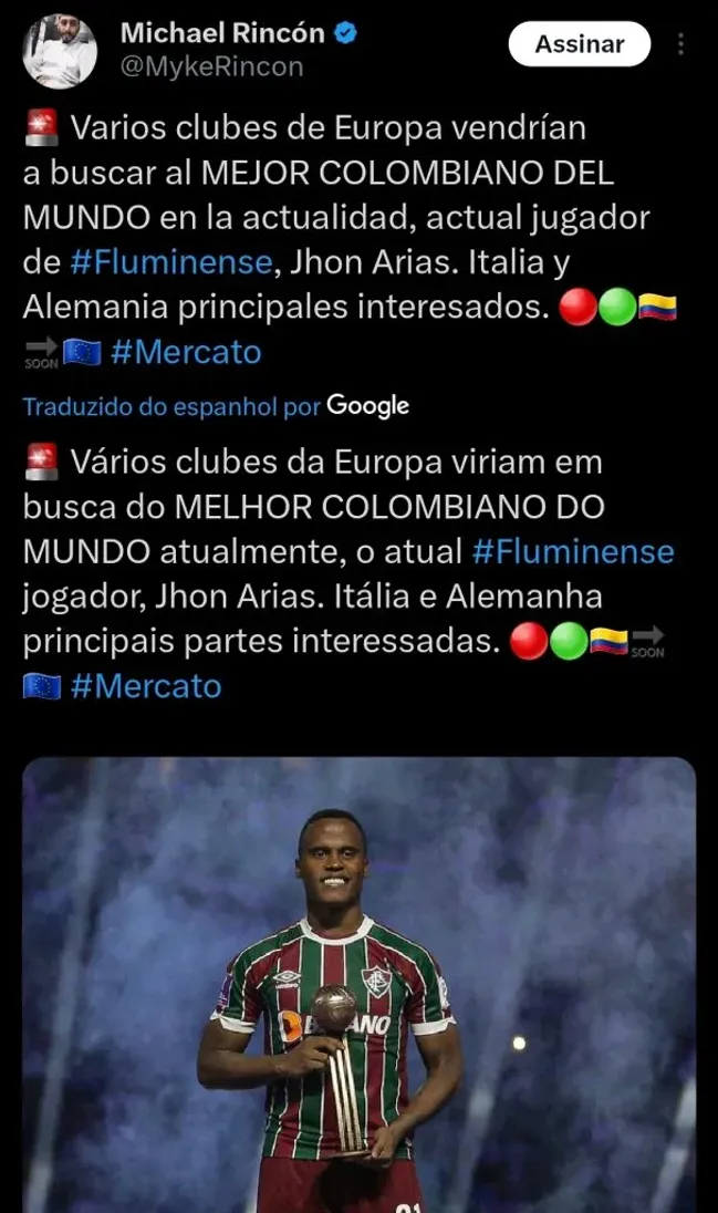 Repercussão via Twitter