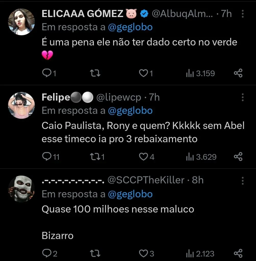 Repercussão via Twitter