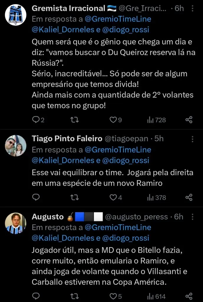 Repercussão via Twitter