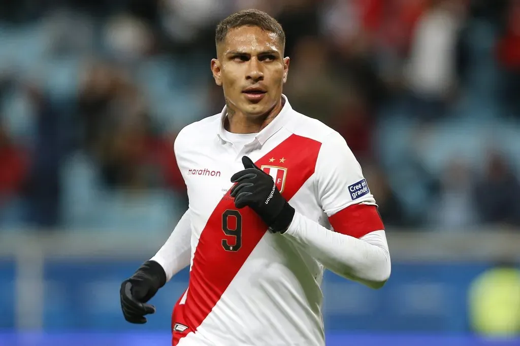 Paolo Guerrero of Peru . (Photo by Wagner Meier/Getty Images)
