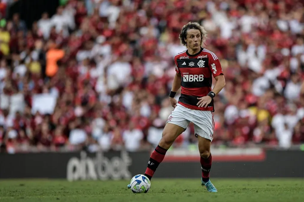 David Luiz pelo Flamengo. Foto: Thiago Ribeiro/AGIF