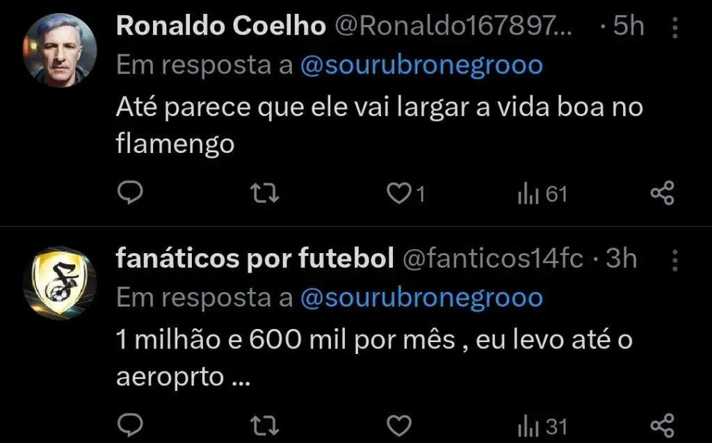 Repercussão via Twitter